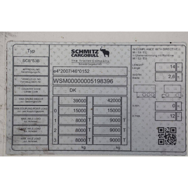 2018 Schmitz Cargobull SCB*S3B-41854113