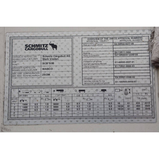 2018 Schmitz Cargobull SCB*S3B-41854114