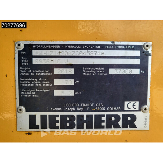 2018 Liebherr R936LC-41855101
