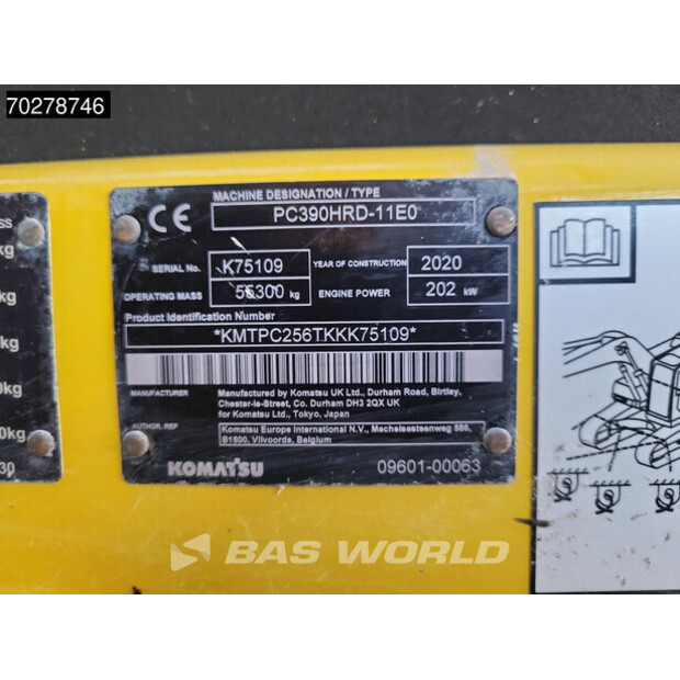 2020 Komatsu PC390-41855800