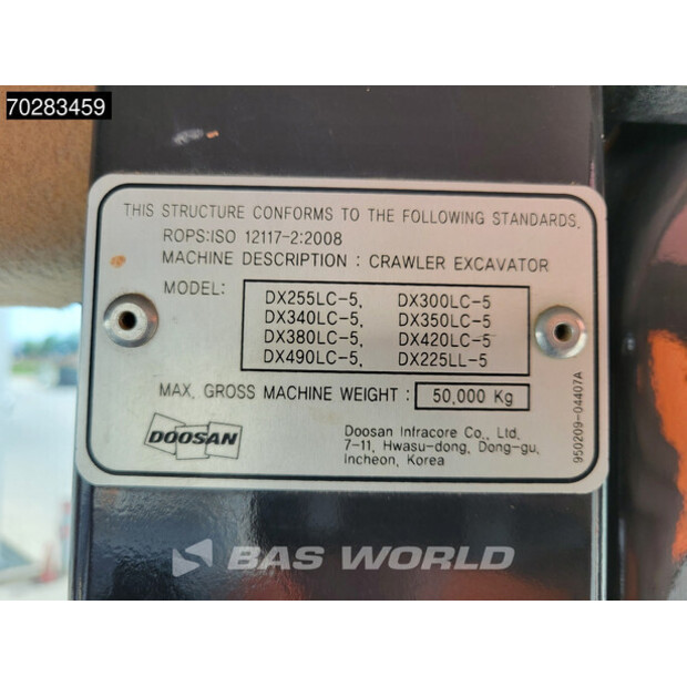 2019 Doosan DX255LC-5-41856234