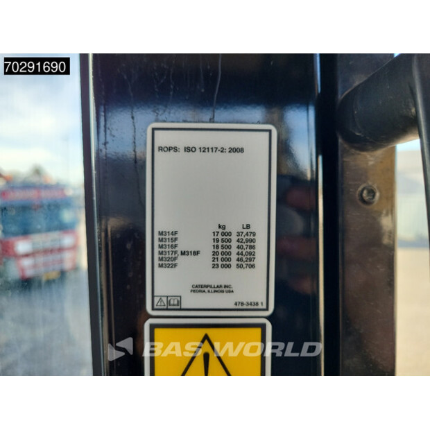 2017 Caterpillar M315F-41857265