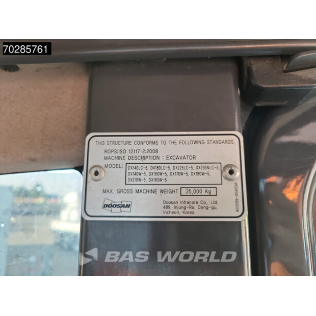 2017 Doosan DX165W-5-41858232