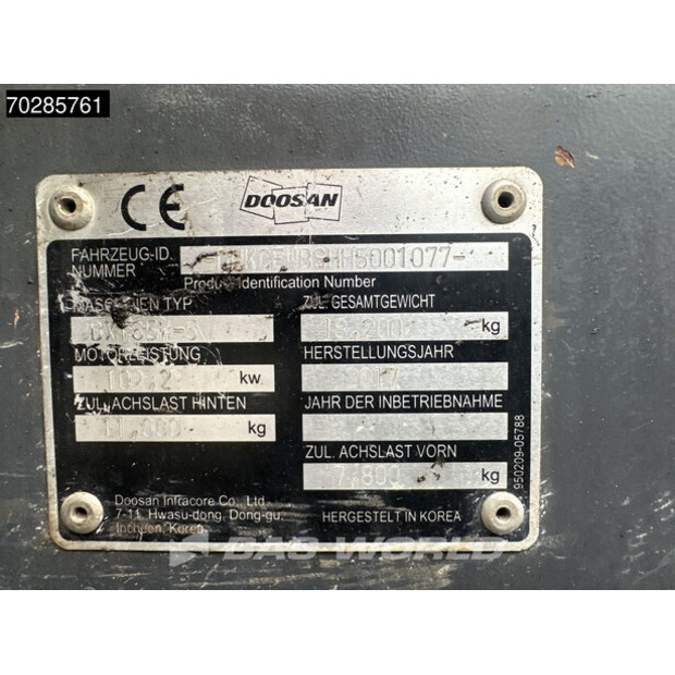 2017 Doosan DX165W-5-41858234