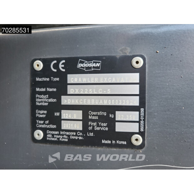 2021 Doosan DX225 LC-5-41858797