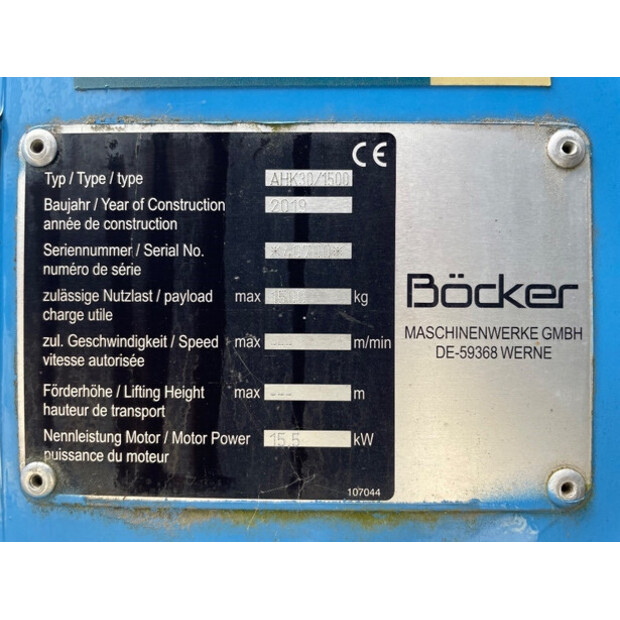 2019 Böcker AHK 30/1500-41886236