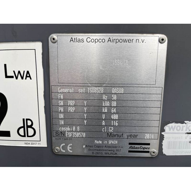2014 Atlas-Copco QAS 80-41886324
