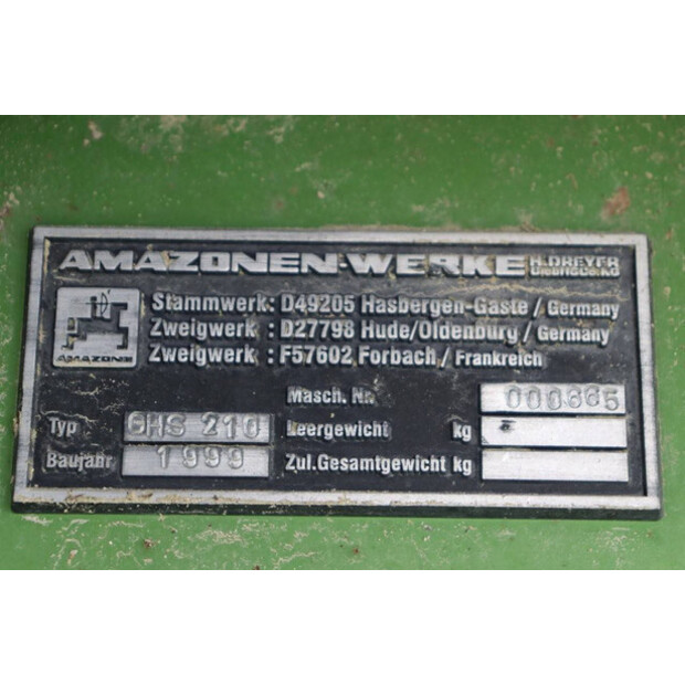1999 Amazone GHS 210-41905214