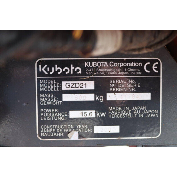 2007 KUBOTA GZD21-41909348