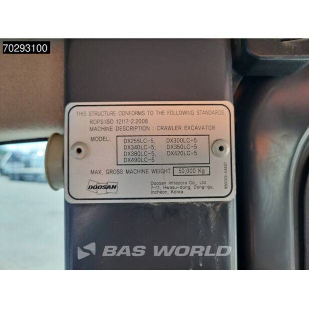 2017 دووسان DX300LC-5-41910265