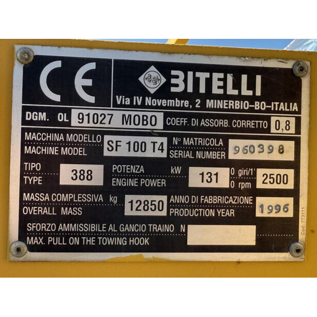 1996 Bitelli SF 100 T4-41927974