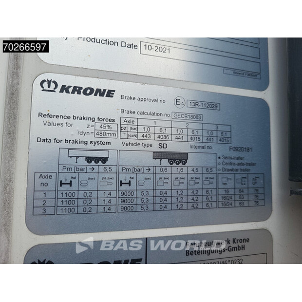 2021 Krone Thermo King A-400-41944012