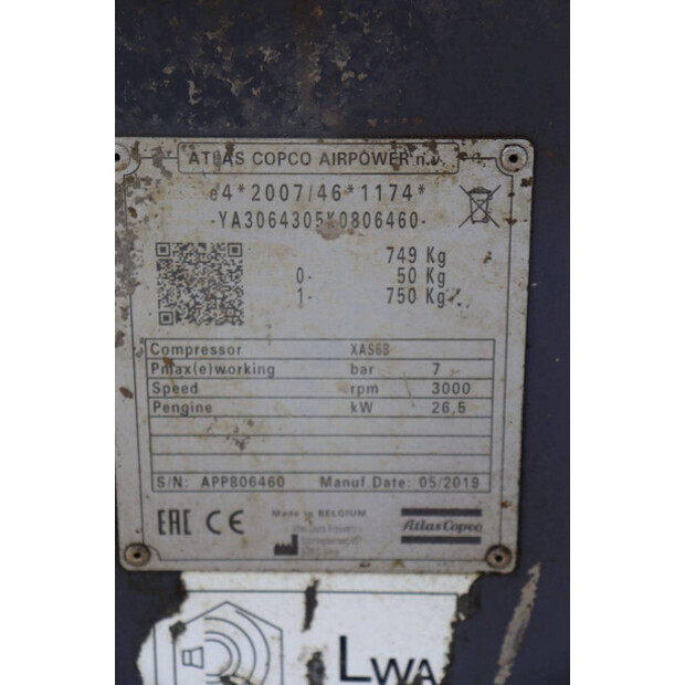 2019 Atlas-Copco XAS68-41945467