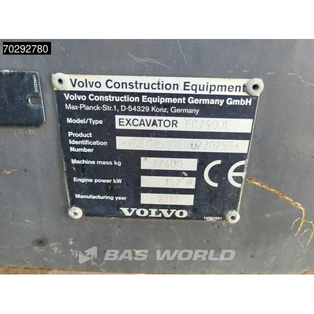 2012 Volvo EC250DL­-41946431