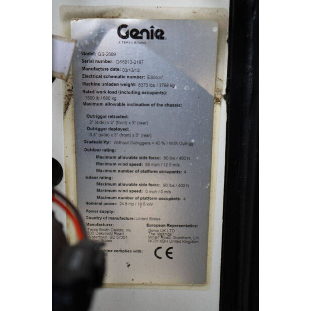 2013 Genie GS-2669-41948422