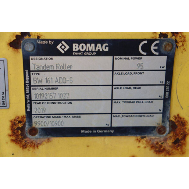 2019 BOMAG BW161 AD-5-41948614