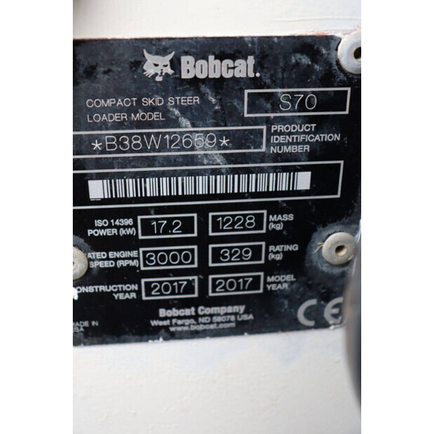 2017 BOBCAT S70-41949426