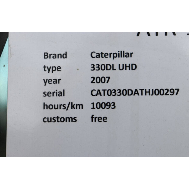 2007 Caterpillar 330DL UHD-41949683