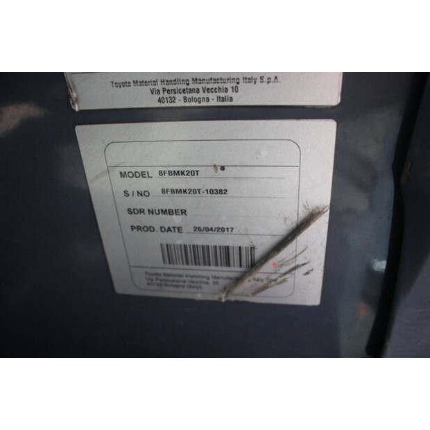 2017 Toyota 8FBMK20T-41950358