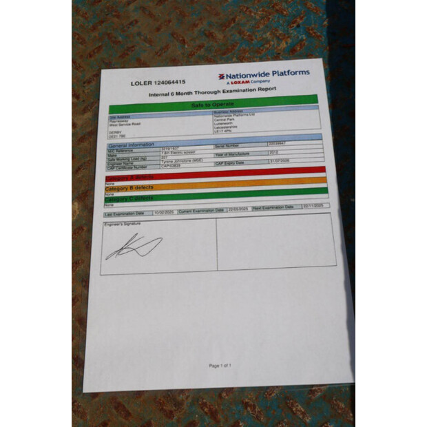 2012 SkyJack SJIII 3219-41950670