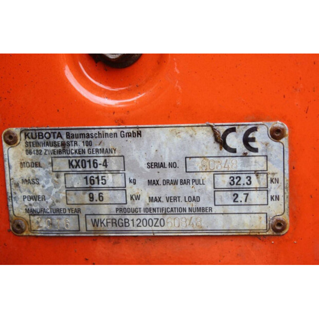 2016 KUBOTA KX016-4-41951062