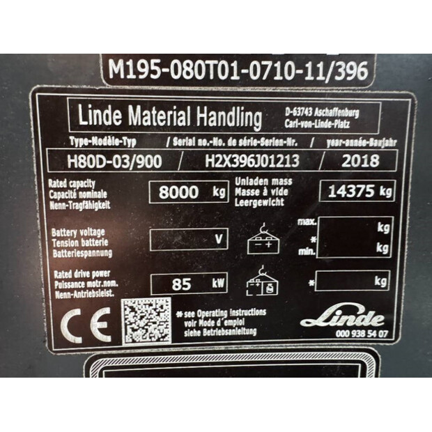 2018 Linde H80D-41971426