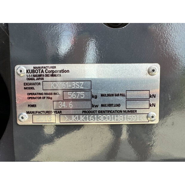 2012 KUBOTA KX161-3-41991529