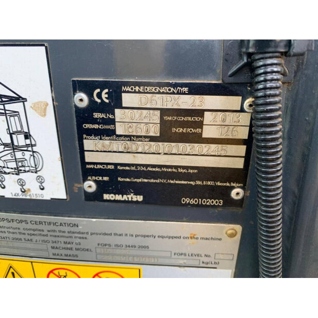 2013 Komatsu D61PX-23-41994651