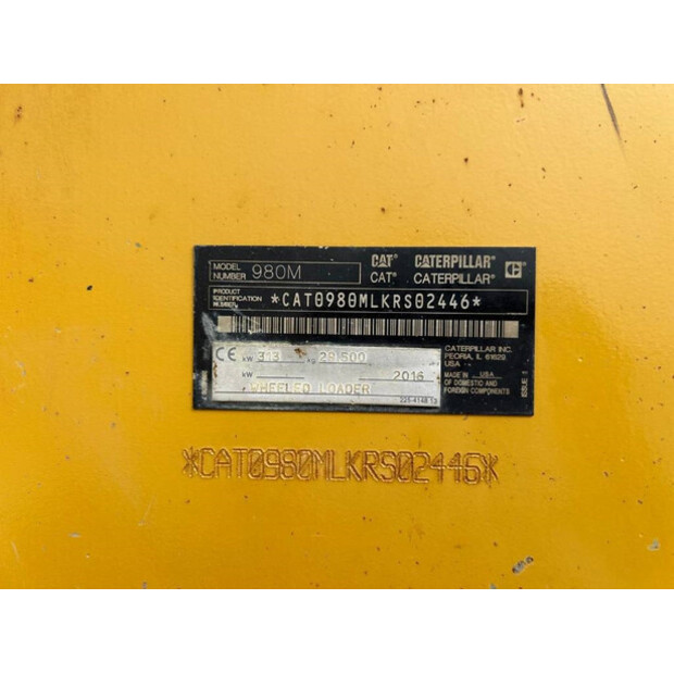 2016 Caterpillar 980M-41996124