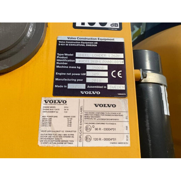 2018 Volvo L260H-41996188