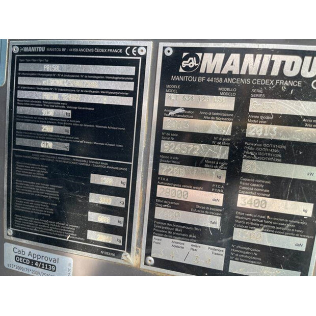 2013 Manitou MLT634-120-42008892