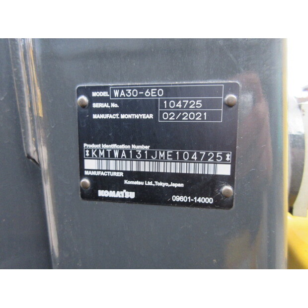 2021 Komatsu WA30-6E0-42039622