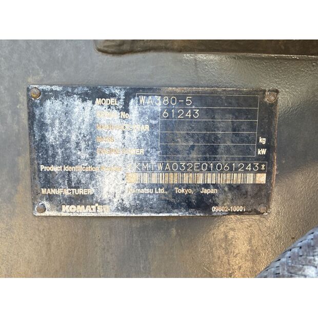 2005 Komatsu WA380-5-42039714
