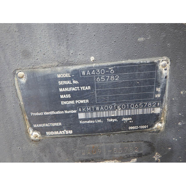 2011 Komatsu WA430-6-42039765