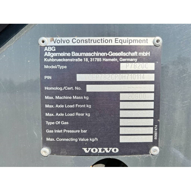 2015 Volvo P7820C-42042538