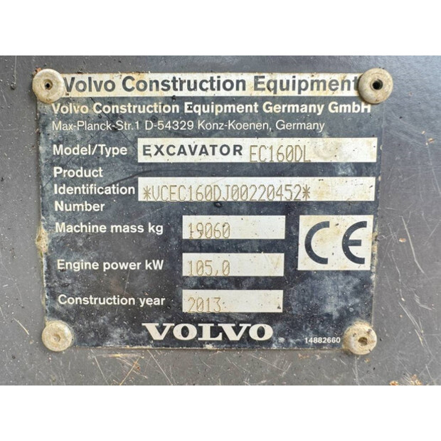 2013 Volvo EC160DL-42062744