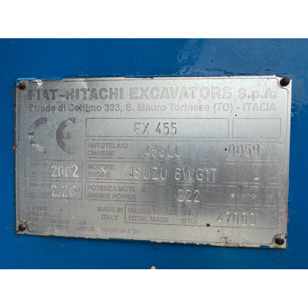 2002 Hitachi EX455-42062795