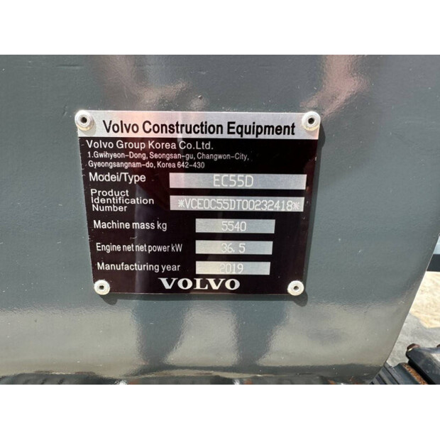 2019 Volvo EC55D-42082837