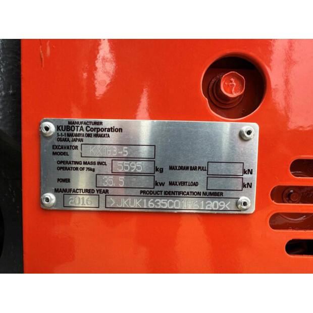 2016 KUBOTA KX163-5-42082970
