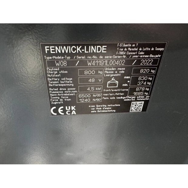 2022 Linde W08-42101407