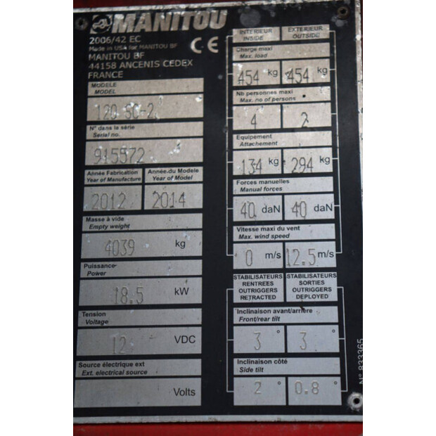 2012 Manitou 120SC-2-42102019
