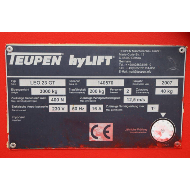 2007 TEUPEN LEO23GT-42102344