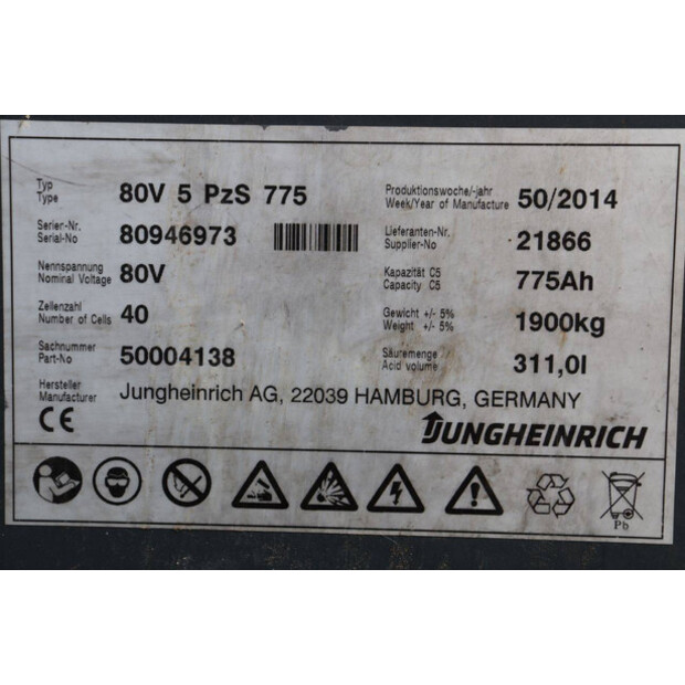 2014 Jungheinrich EFG S30-42103554