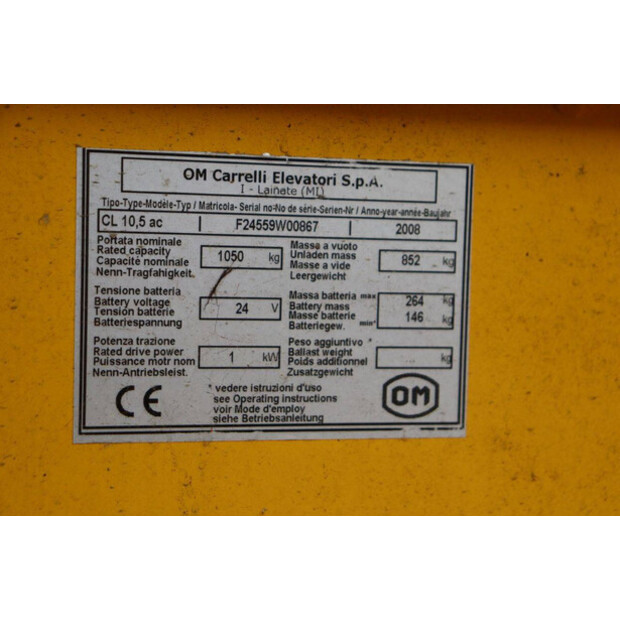 2008 OM Carrelli CL10.5-42105168