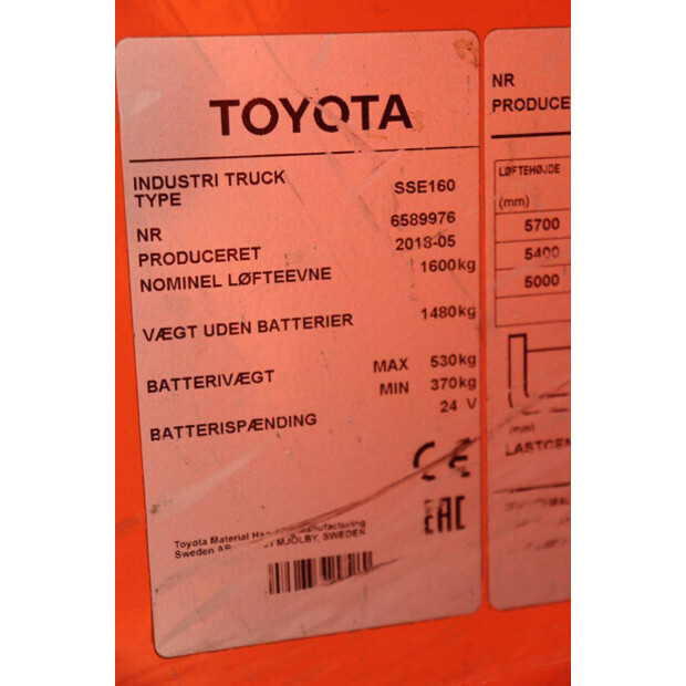 2018 Toyo SSE160-42105411