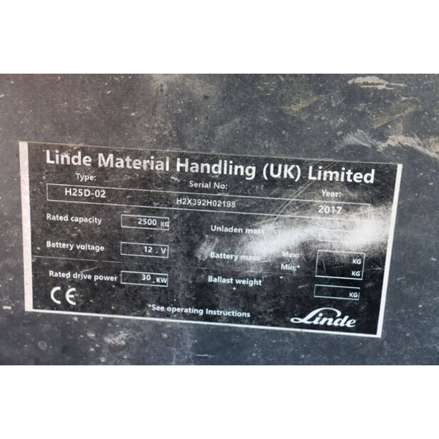2017 Linde H25D-02-42105699