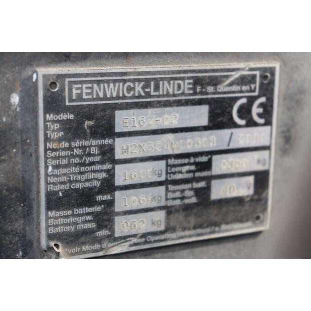 2000 Fenwick-Linde E16Z-02-42106312