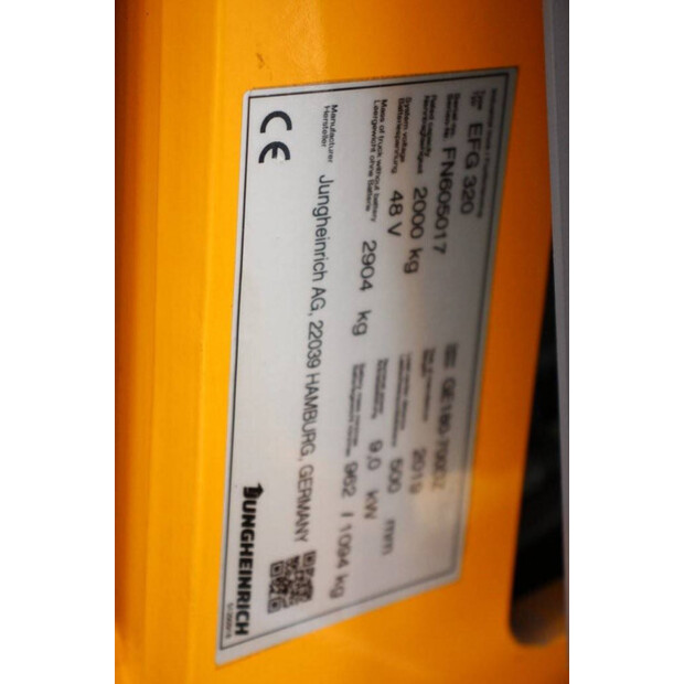 2019 Jungheinrich EFG 320-42106896