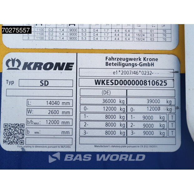 2018 Krone Thermo King SLXi 300-42151906