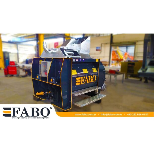 2025 FABO 1 m3 TWIN SHAFT MIXER-42153506
